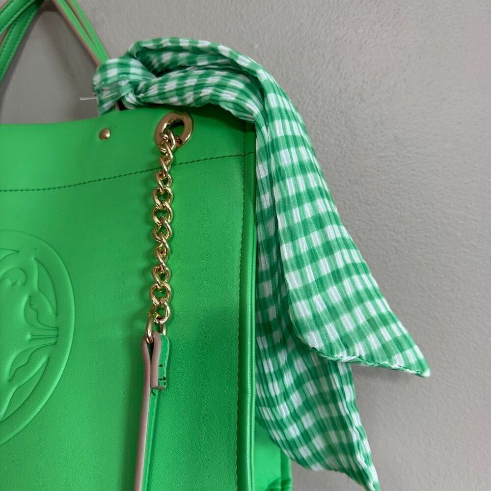 Nanette Lepore Camille triple section tote in green - Picture 4 of 8